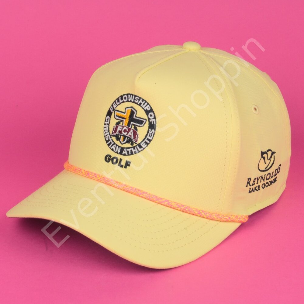 Reynolds Lake Oconee Fellowship of Christian Athletes Hat Yellow Golf Imperial